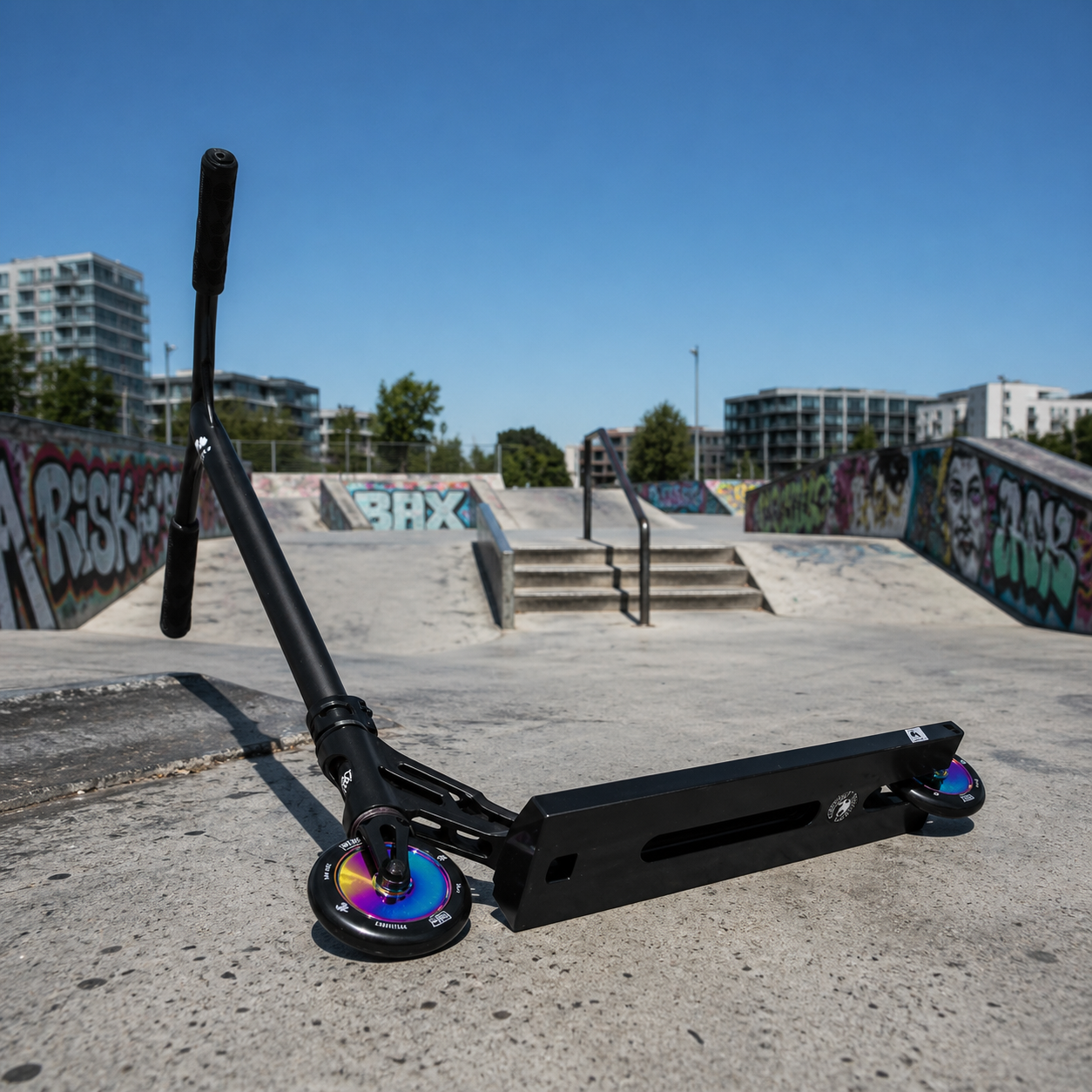 Freestyle koloběžka NKD Nitro, Black lifestyle 2